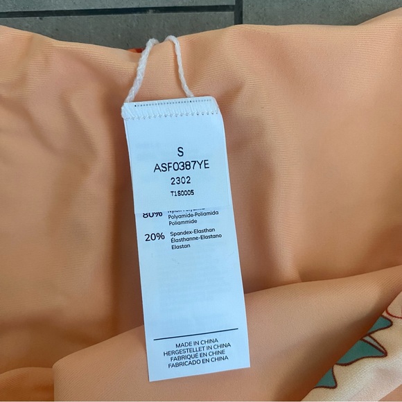 NEW Cupshe Romantic Flower Twist-Front Bralette and Hipster Bikini orange small - Picture 8 of 12